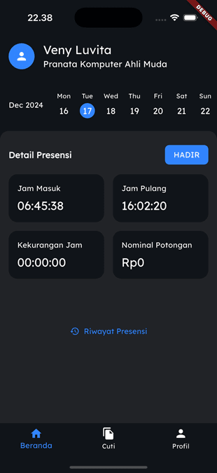 Backoffice screenshot 1