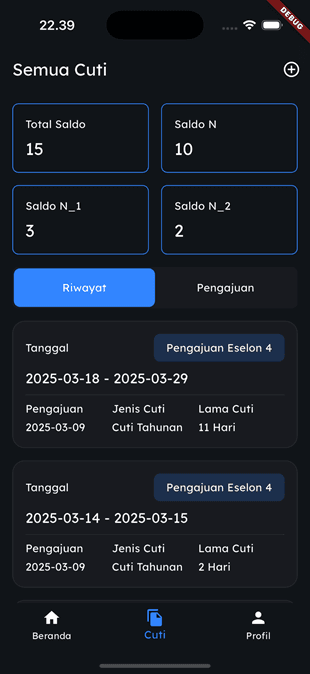 Backoffice screenshot 2