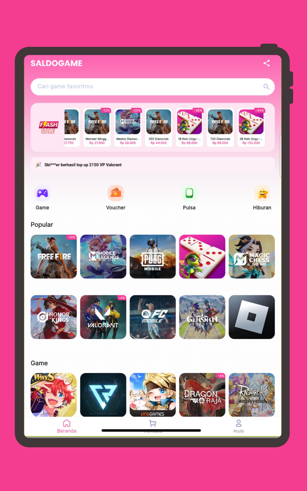 Saldogame screenshot 3